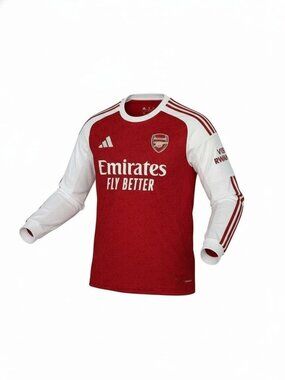 Adidas Arsenal 25/26 Home Long Sleeve Soccer Jersey Saka L NWT